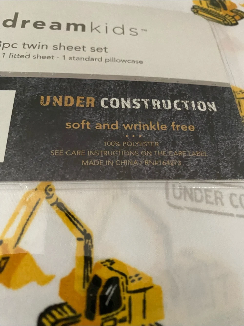 Construction Twin Sheets Set dreamkids